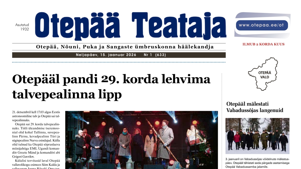 Otepää Teataja nr. 1 15.01.2026