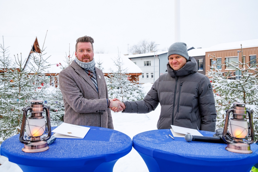 Jorma Riivald ja Tambet Tasuja jaanuar 2026 lasteaia ehitus